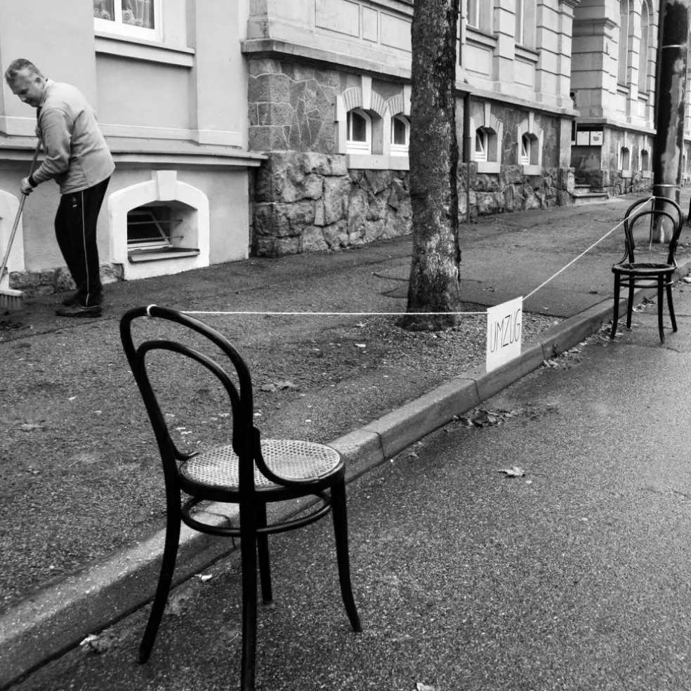 214 Bugholzstuhl mit Rohrgeflecht