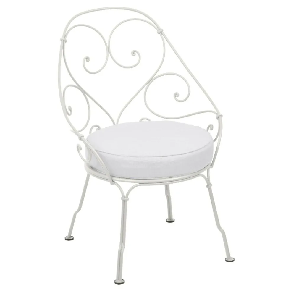 1900 Cabriolet Gartenstuhl mit Sitzkissen