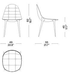 245 Caprice Stuhl Leder