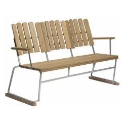 6 Gartenbank 140x85cm Eiche