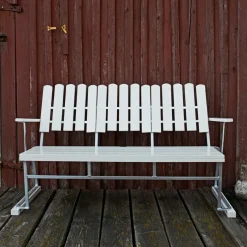 6 Gartenbank 140x85cm Eiche