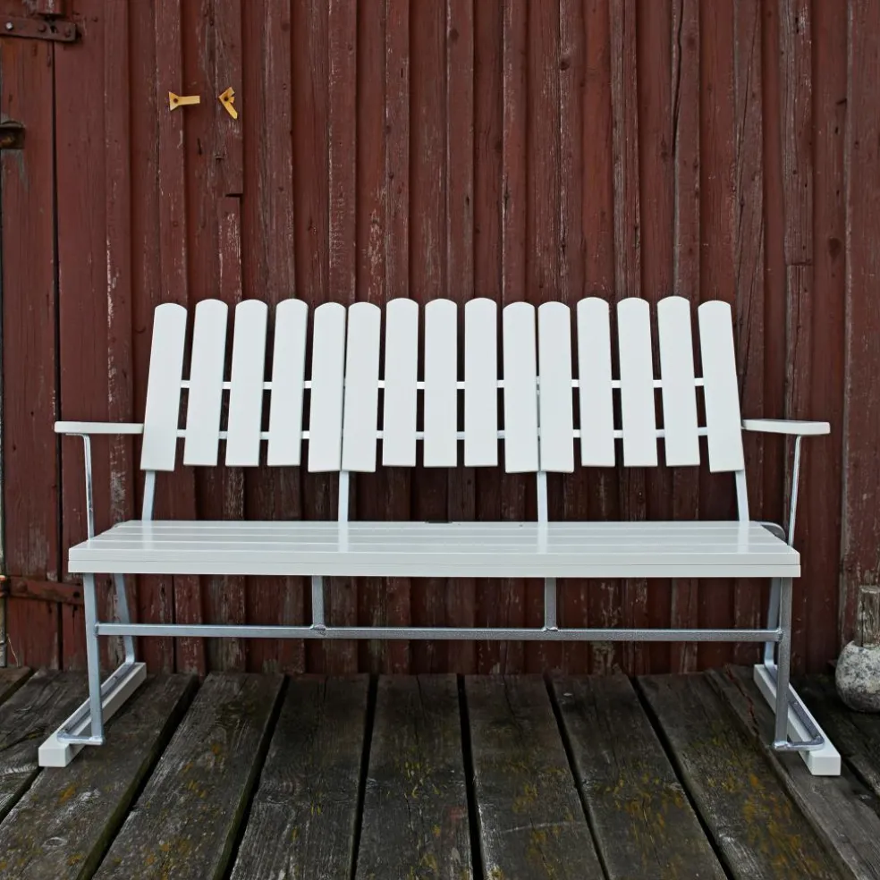 6 Gartenbank 140x85cm Eiche