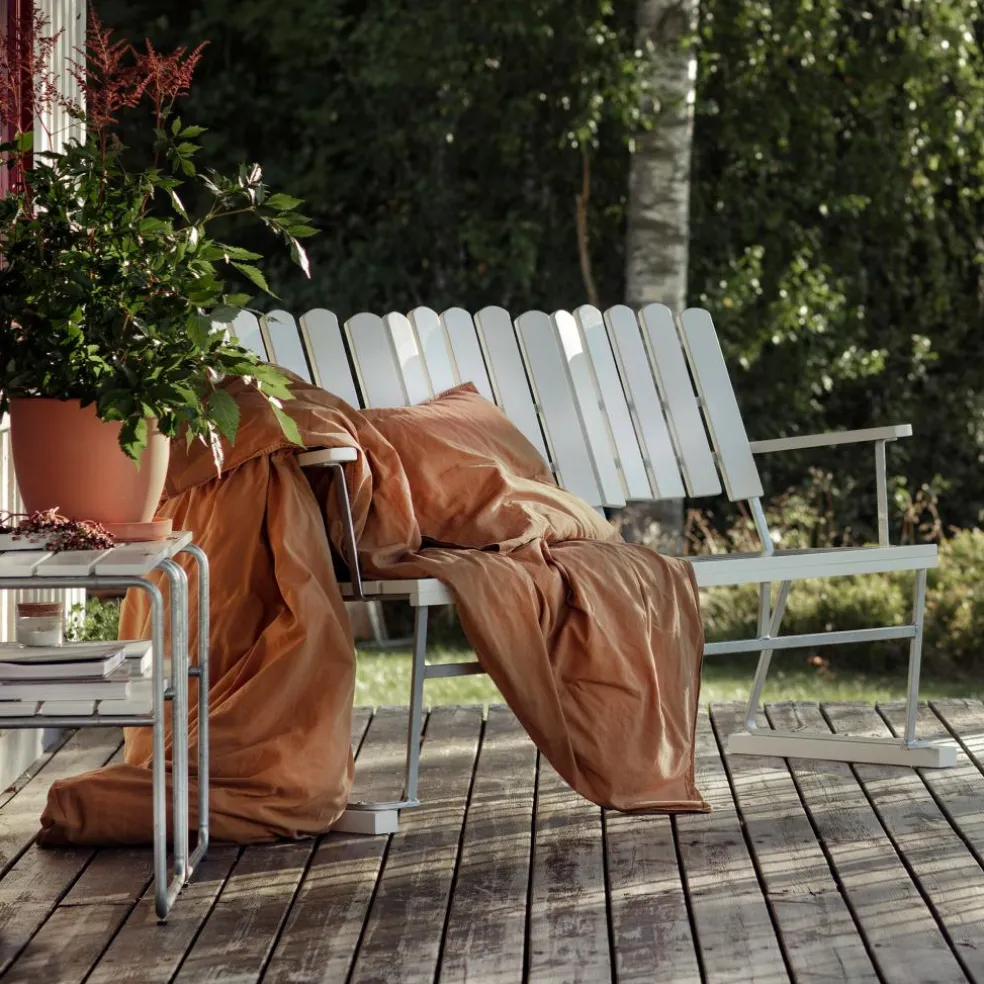 6 Gartenbank 140x85cm Eiche