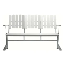 6 Gartenbank 140x85cm Eiche