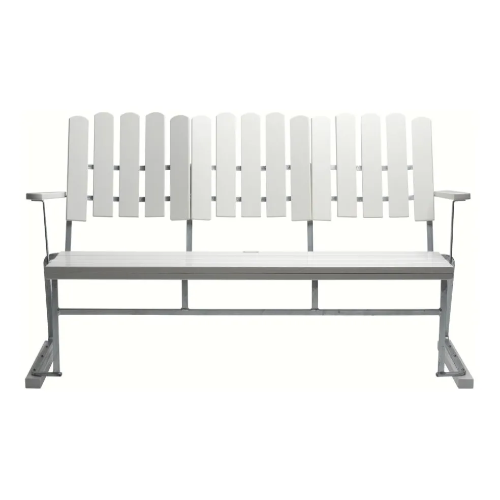 6 Gartenbank 140x85cm Eiche