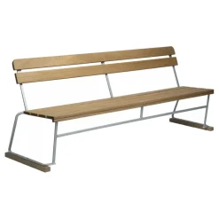 5 Gartenbank 204x77cm Eiche