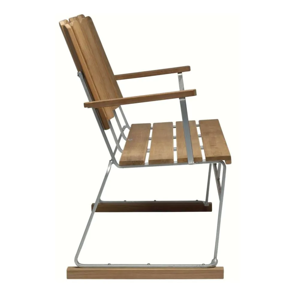 6 Gartenbank 140x85cm Teak