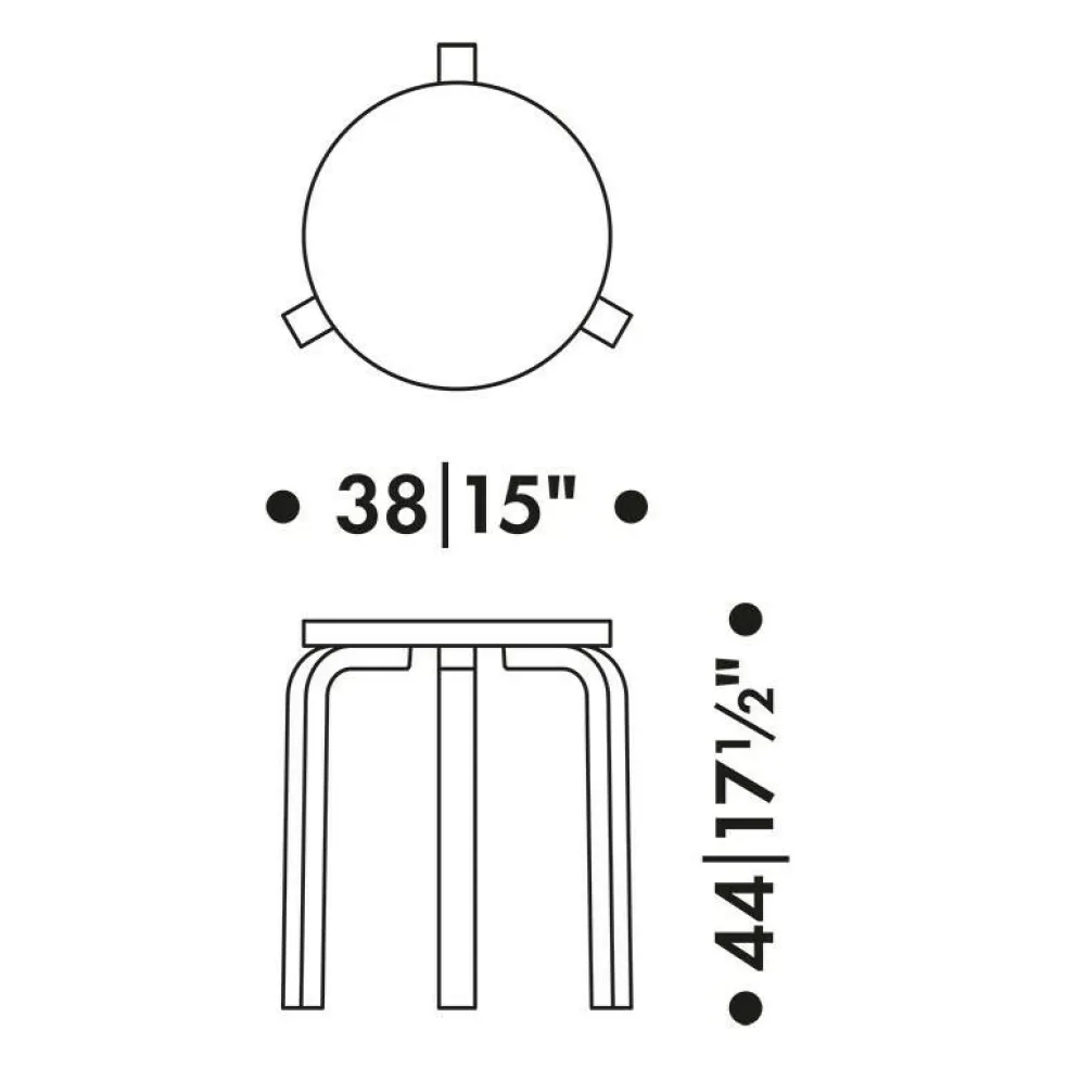 60 Hocker Gestell lackiert