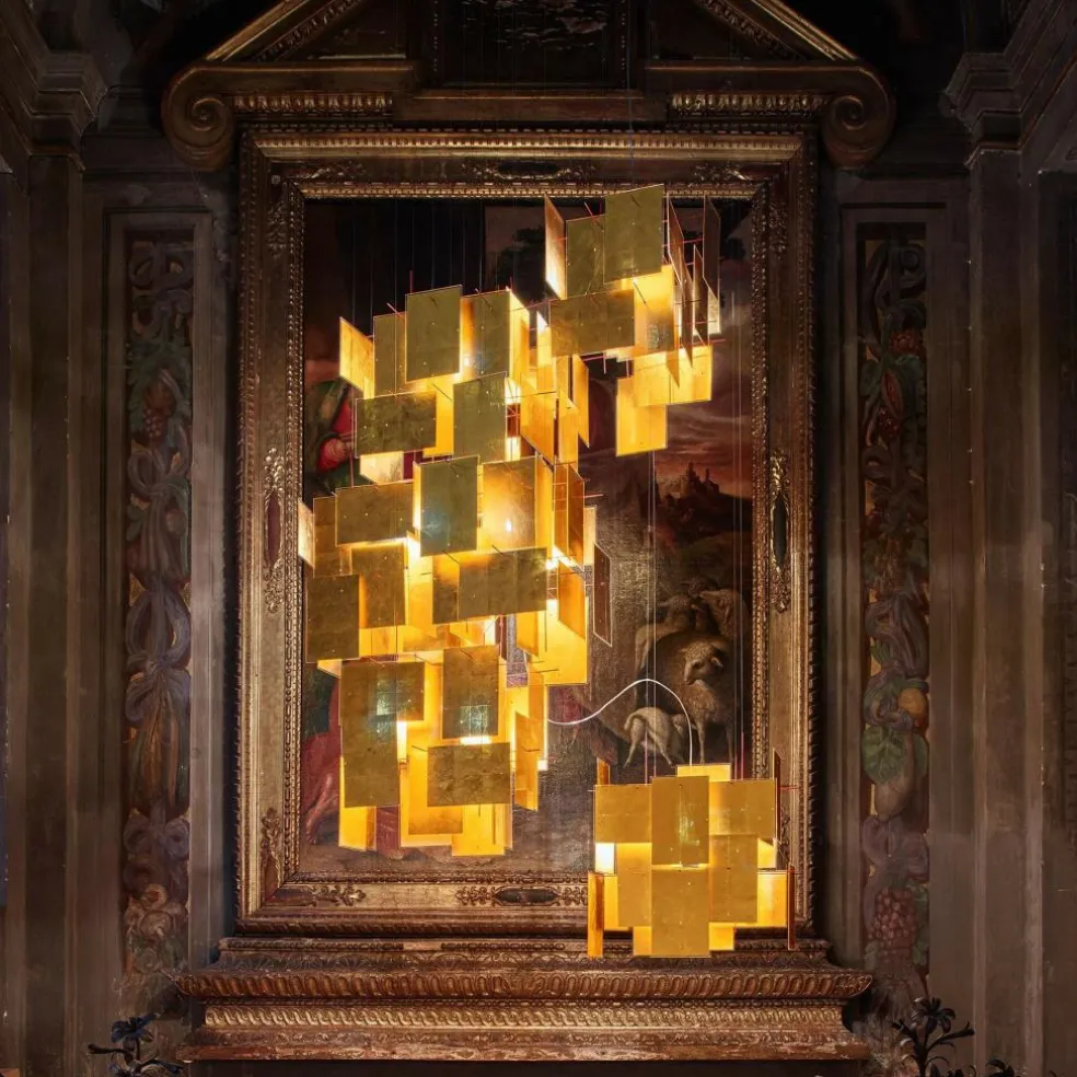 1000 Karat Blau Pendelleuchte