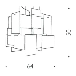 1000 Karat Blau Pendelleuchte