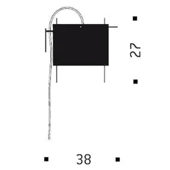 24 Karat Blau Wandleuchte