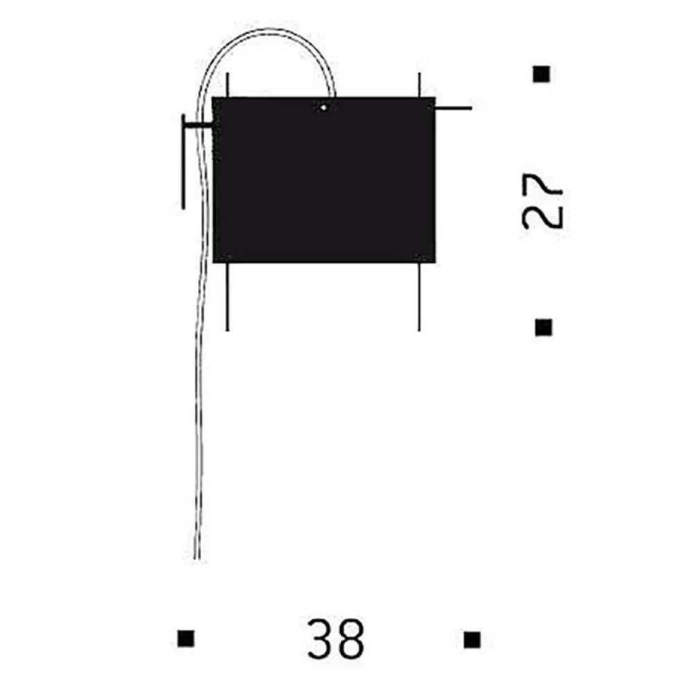 24 Karat Blau Wandleuchte