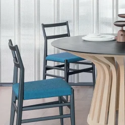 646 Leggera Stuhl mit Sitzpolster