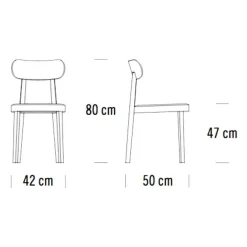 118 SP Stuhl Sitz mit Spiegelpolsterung