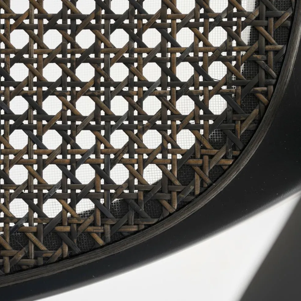 118 Stuhl mit Rohrgeflecht Dark Melange