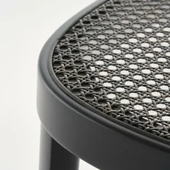 118 Stuhl mit Rohrgeflecht Dark Melange