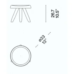 524 Tabouret Berger Hocker