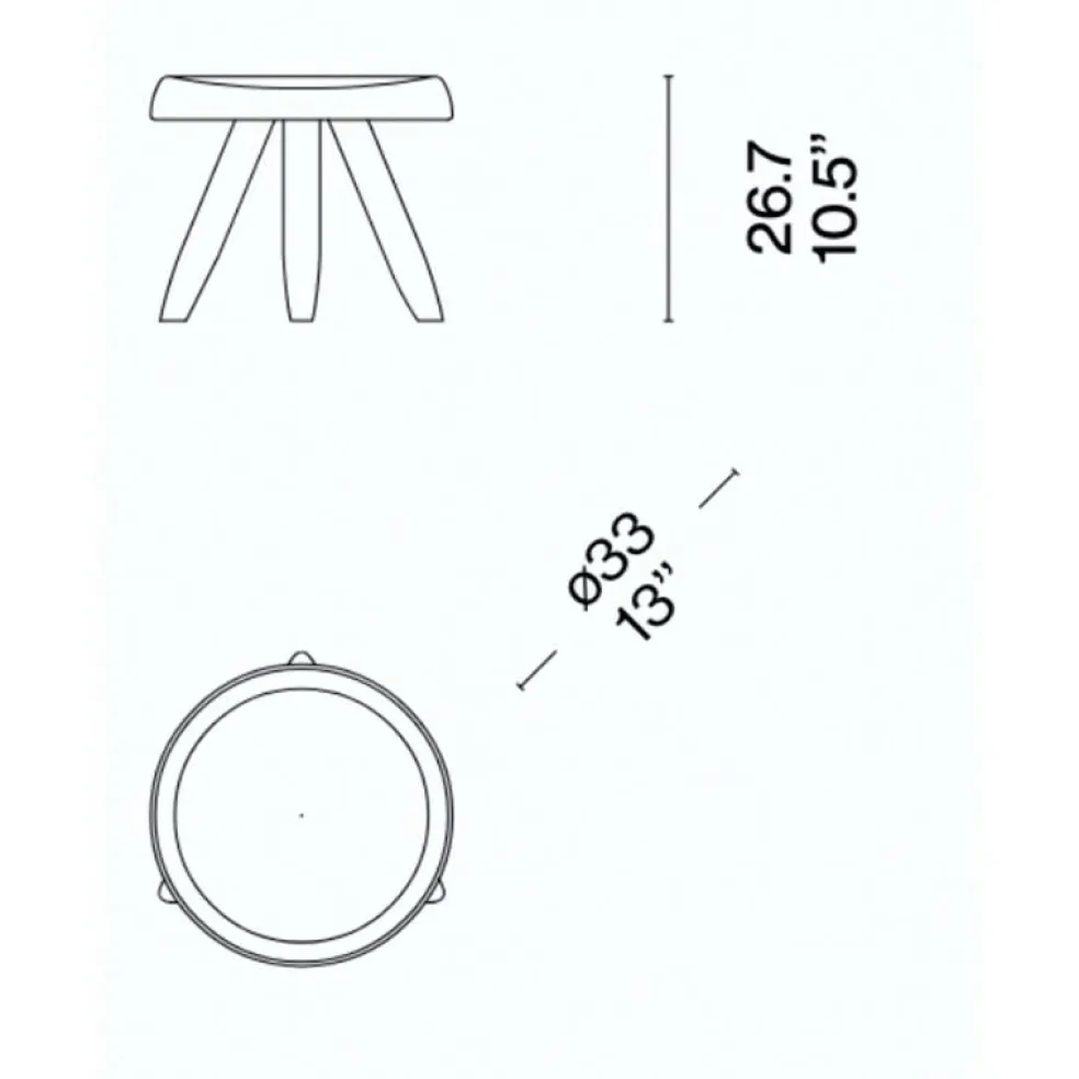 524 Tabouret Berger Hocker