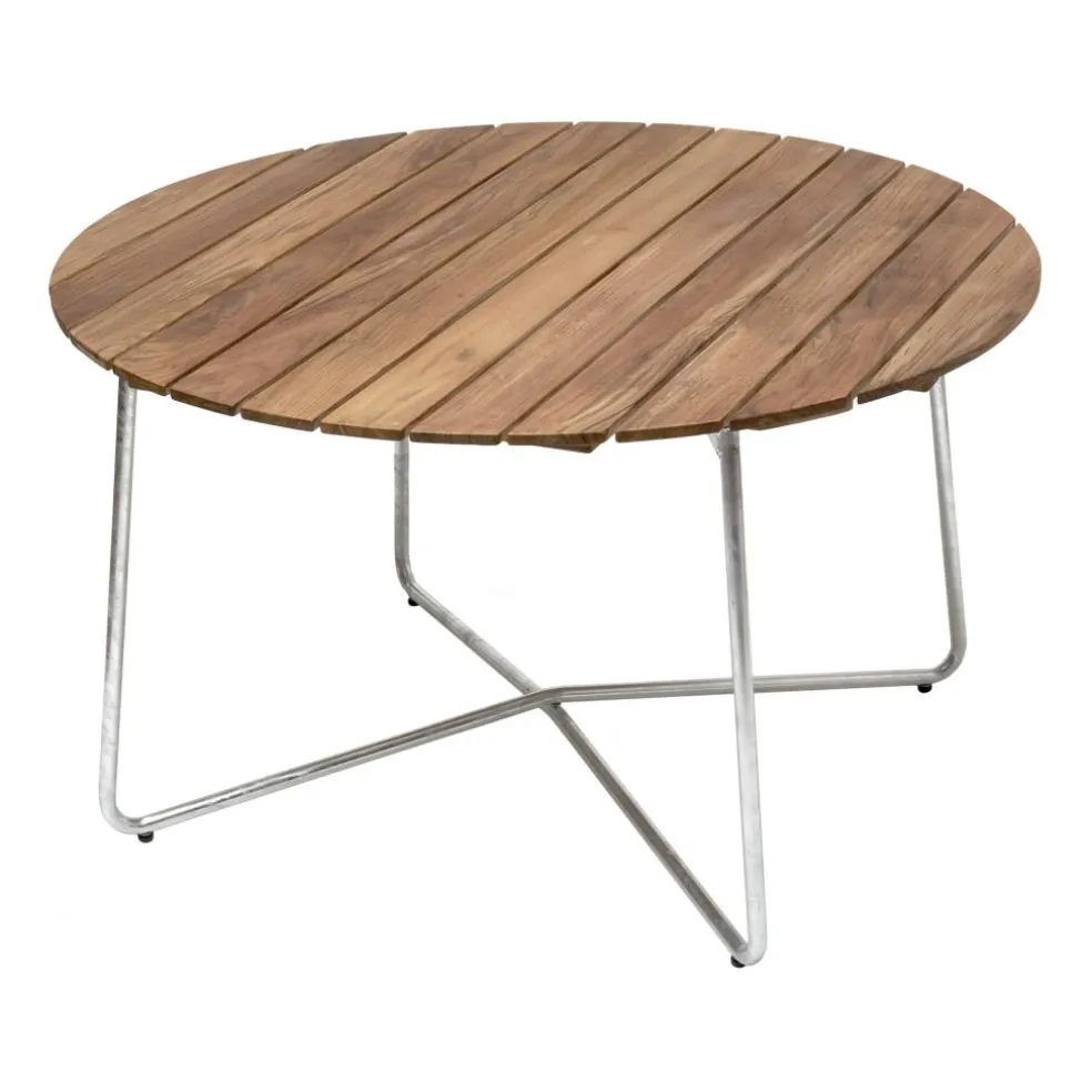 9A 120 Gartenesstisch Ø120cm Teak