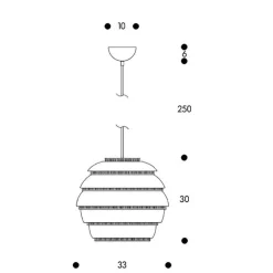 A331 Beehive Pendelleuchte