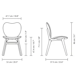 A Conversation Piece Stuhl Gestell Eiche