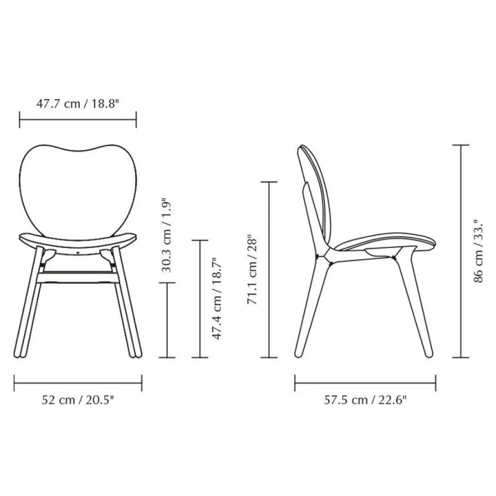 A Conversation Piece Stuhl Gestell Eiche