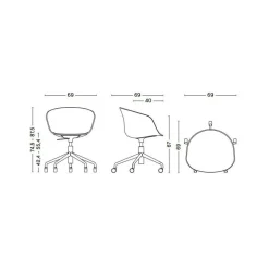 About a Chair AAC 52 2.0 Bürodrehstuhl höhenverstellbar
