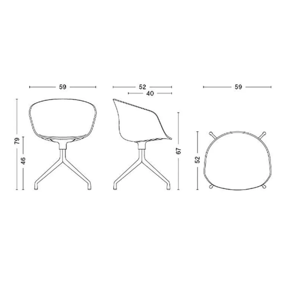 About a Chair AAC 20 2.0 Drehstuhl Gestell weiß