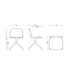 About a Chair AAC 10 2.0 Drehstuhl Gestell weiß