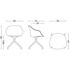 About a Chair AAC 221 Drehstuhl Gestell schwarz