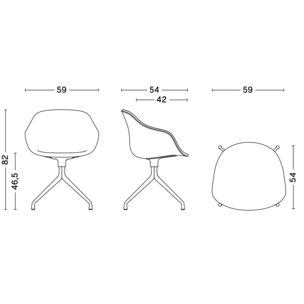 About a Chair AAC 221 Drehstuhl Gestell schwarz
