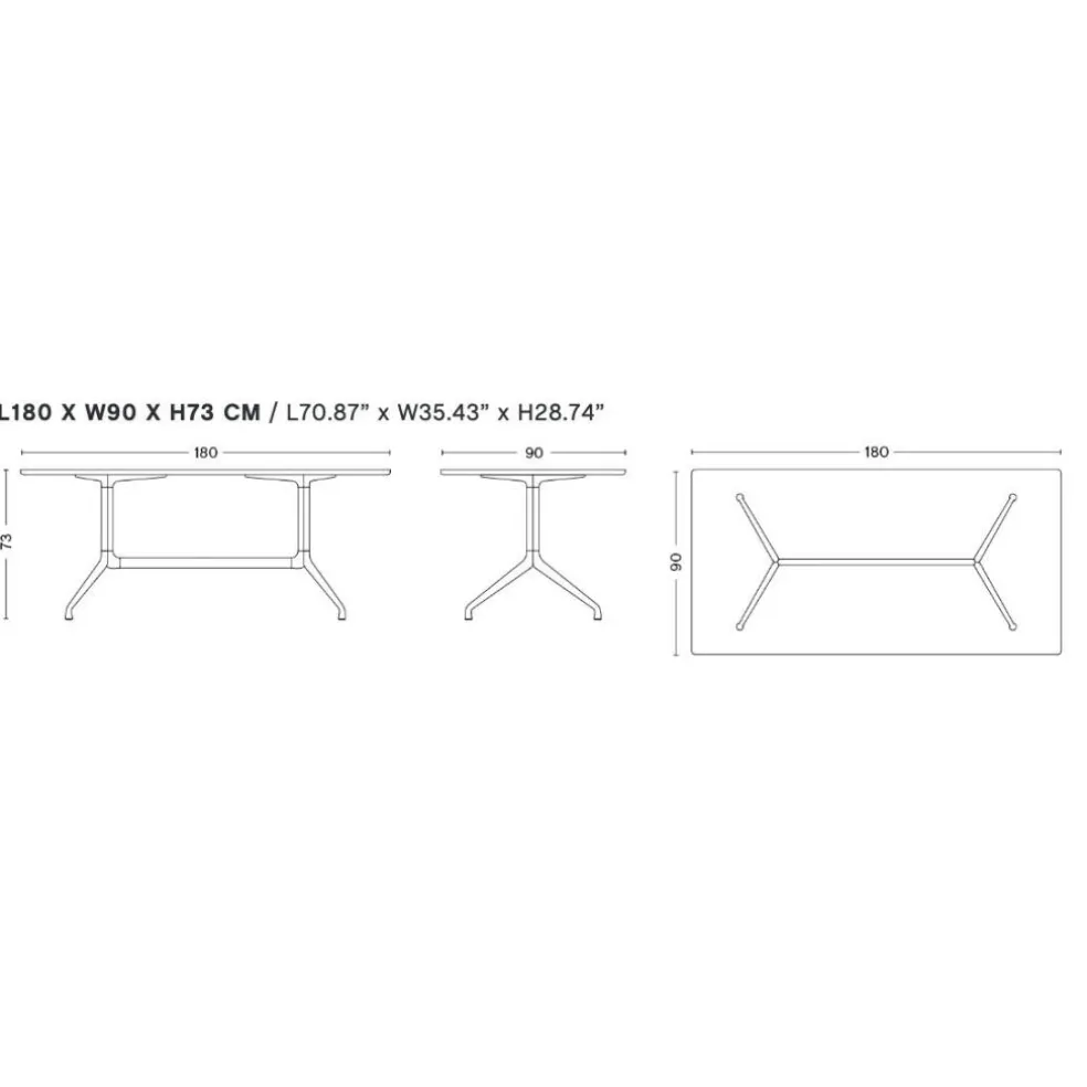 About a Table AAT 10 Esstisch Tischplatte Laminat
