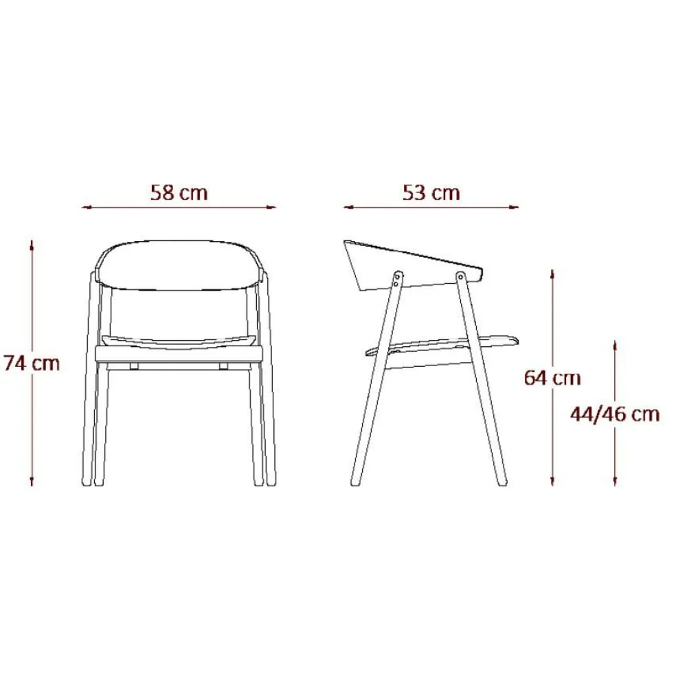 AC2 Armlehnstuhl Eiche