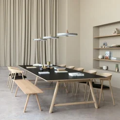 AC2 Armlehnstuhl PU-Leder Gestell Eiche