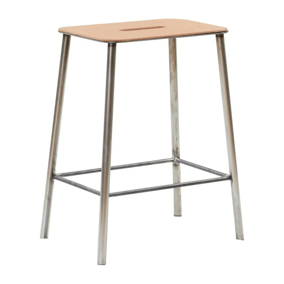 Adam Hocker H 50cm Leder