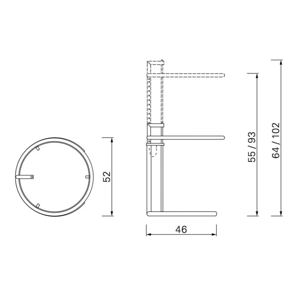 Adjustable Table E 1027 Beistelltisch