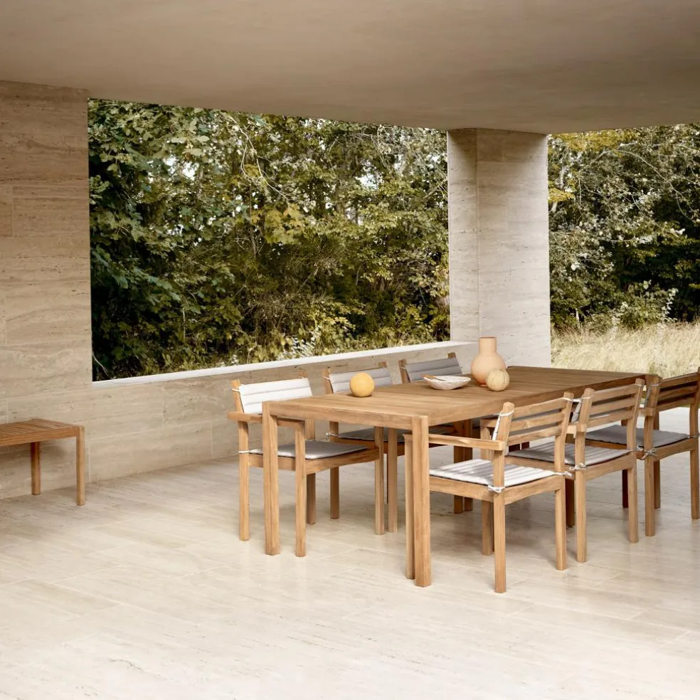 AH912 Outdoor Lounge Tisch/ Gartenbank 123.5x48.5cm