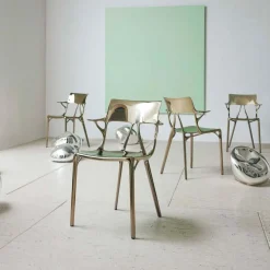 AI Metal Armlehnstuhl