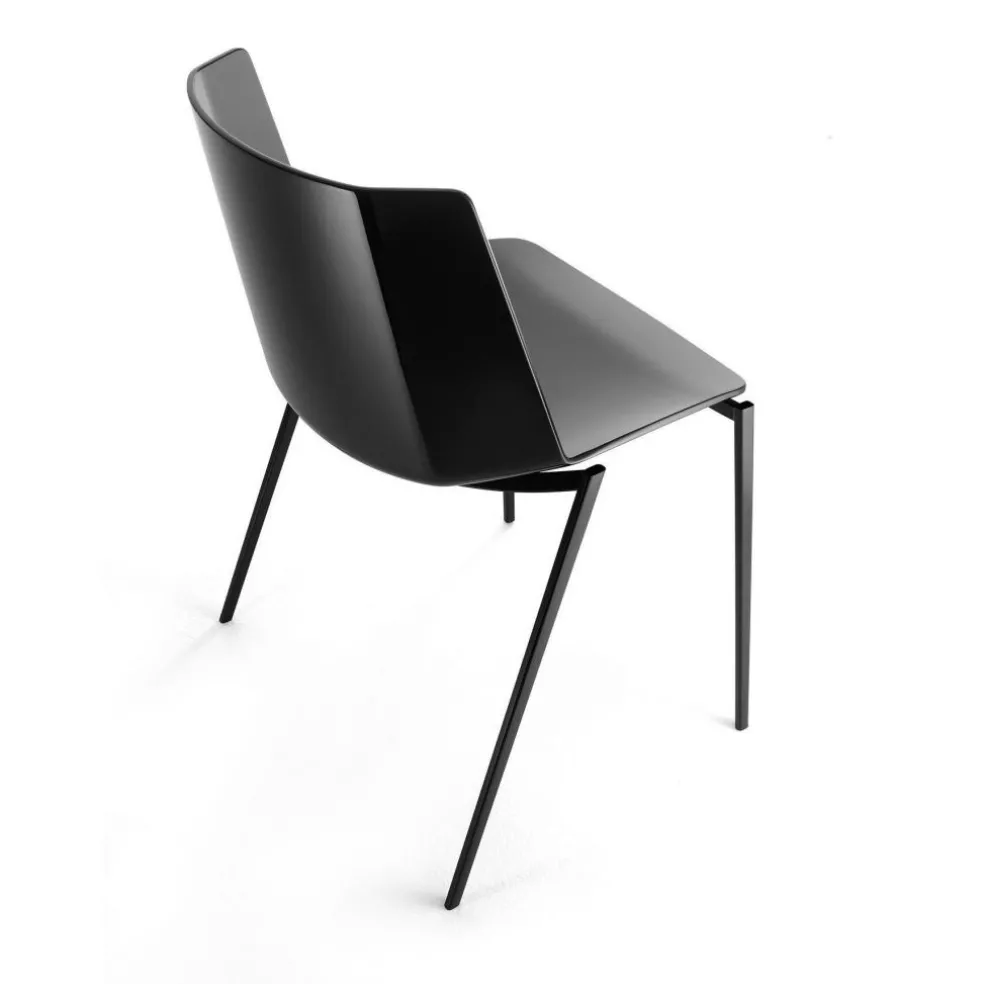 Aiku Stuhl Gestell keilförmig grafitgrau