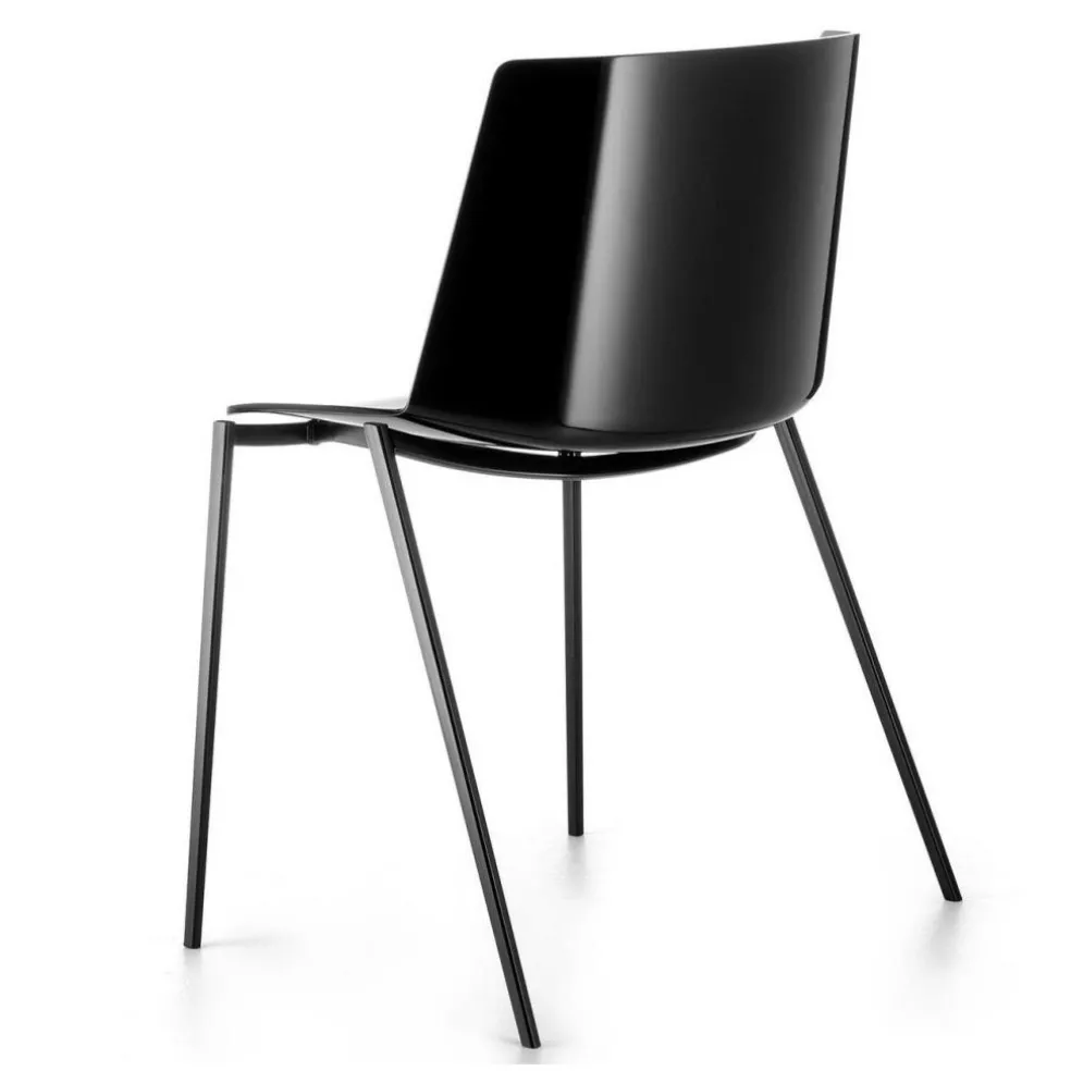 Aiku Stuhl Gestell keilförmig grafitgrau