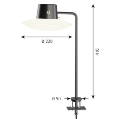 AJ Oxford Tischleuchte mit Pin