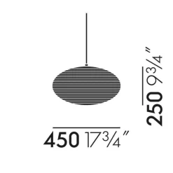 Akari A Pendelleuchte oval