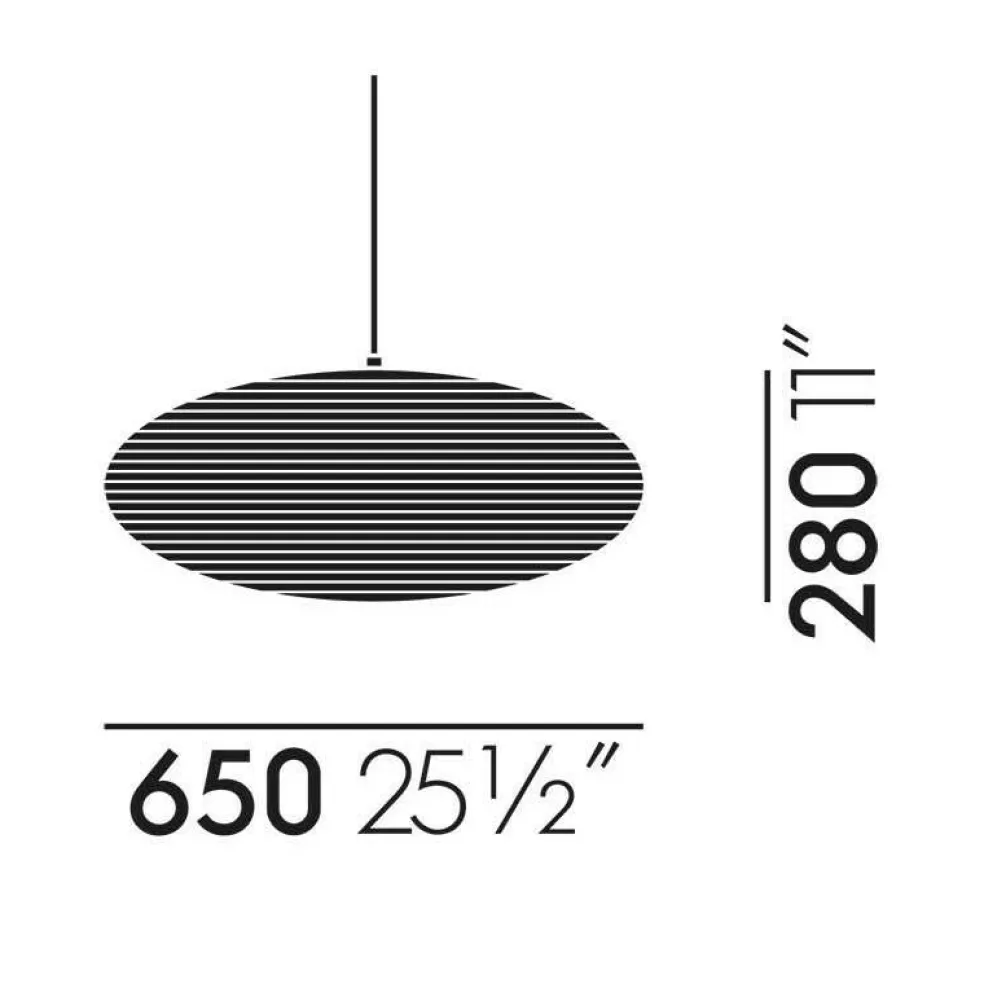 Akari A Pendelleuchte oval