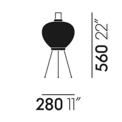 Akari 3A Tischleuchte