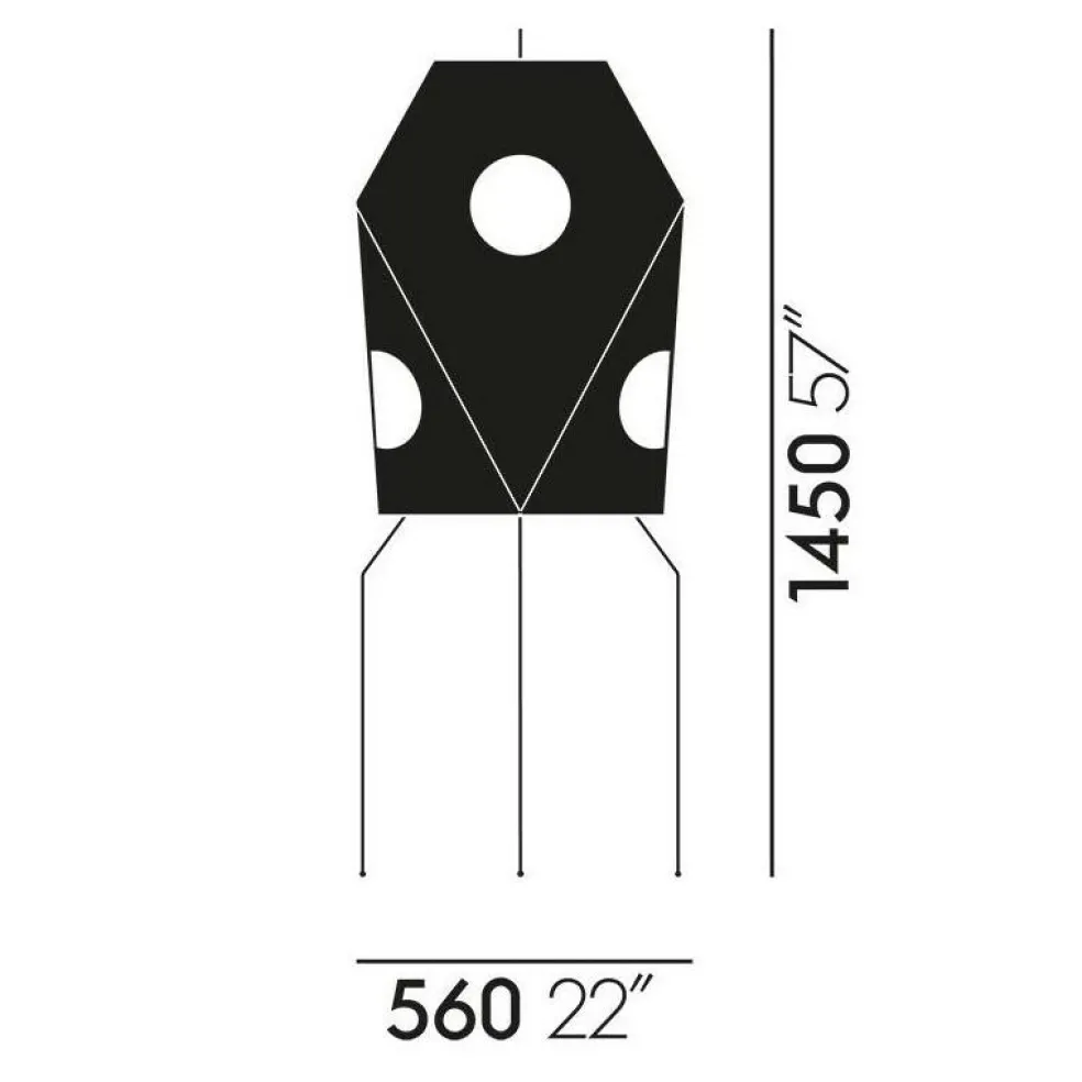 Akari UF3-Q Stehleuchte