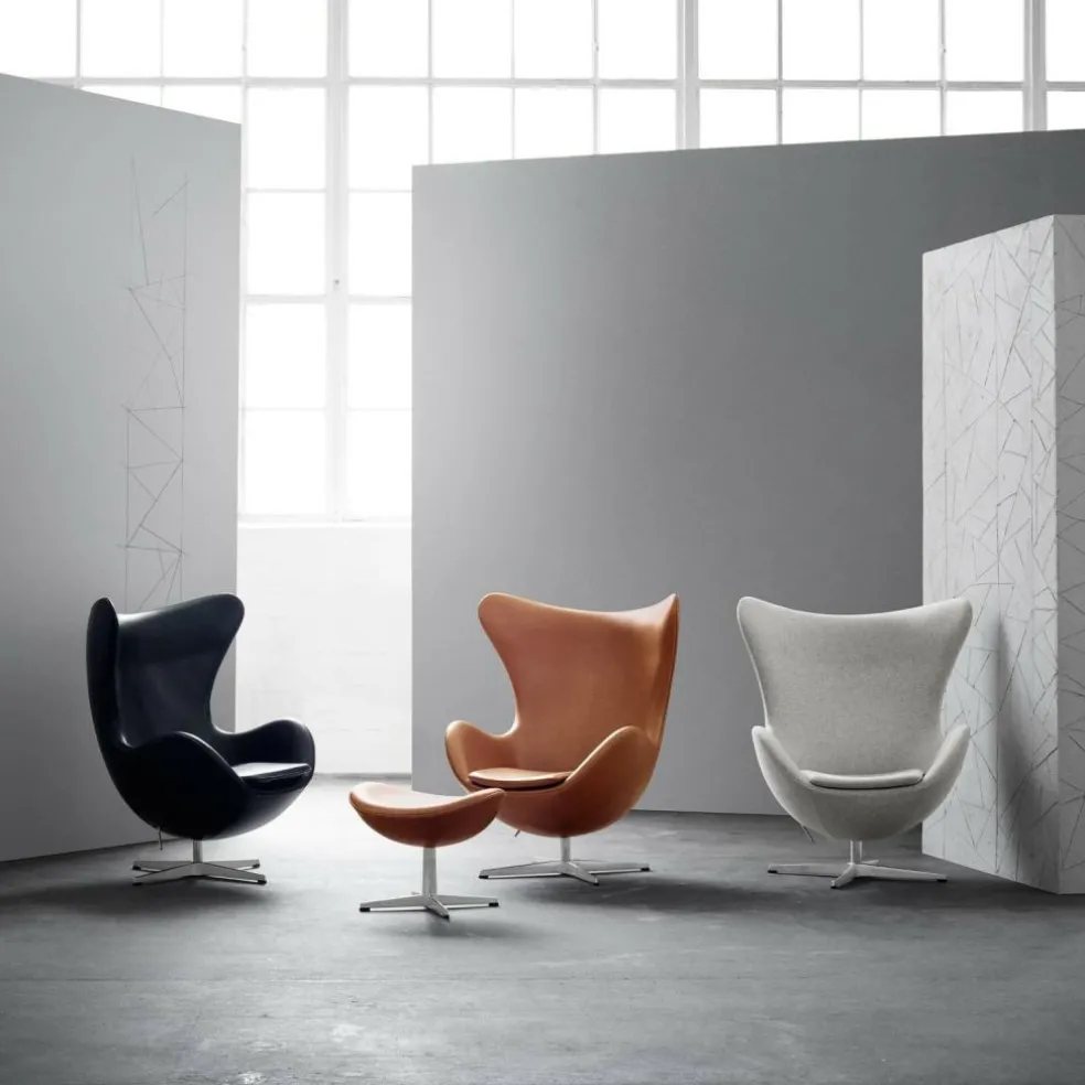 Aktion Egg Chair/Das Ei™ Sessel + Hocker Leder