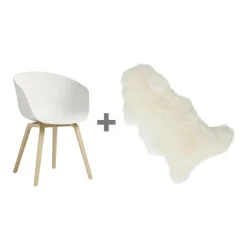 Aktionsset About a Chair 22 2.0 Armlehnstuhl + Fell