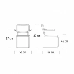 Aktionsset S 64 V Freischwinger + Fell