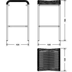 Altorfer Modell 1144 Garten Barhocker