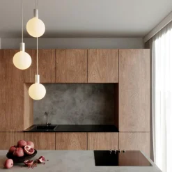 Alumina Triple Pendant with Sphere V Pendelleuchte